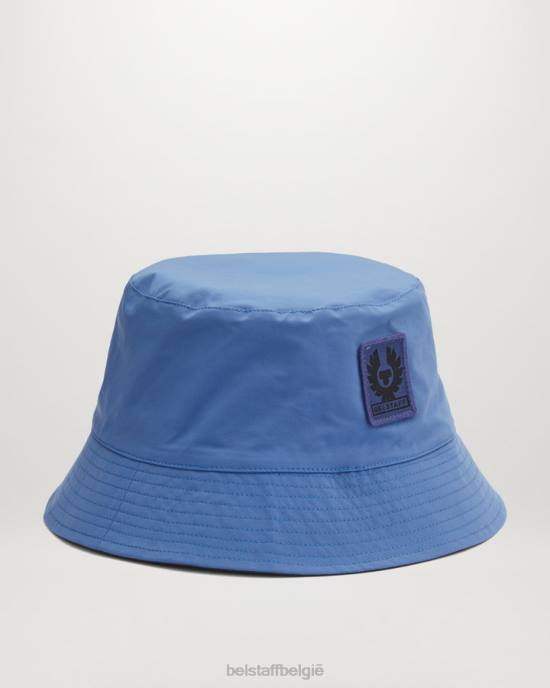 accessoire geheugenshell vooruit blauw omkeerbare vissershoed Heren Belstaff 624D383