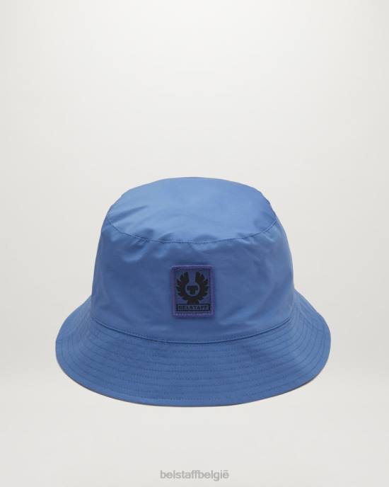 accessoire geheugenshell vooruit blauw omkeerbare vissershoed Heren Belstaff 624D383