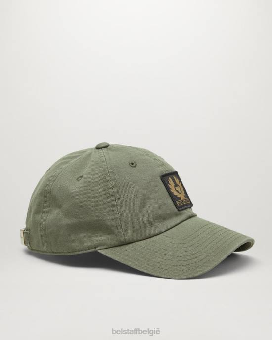accessoire katoen twill geweergroen Baseballpet met Phoenix-logo Heren Belstaff 624D402