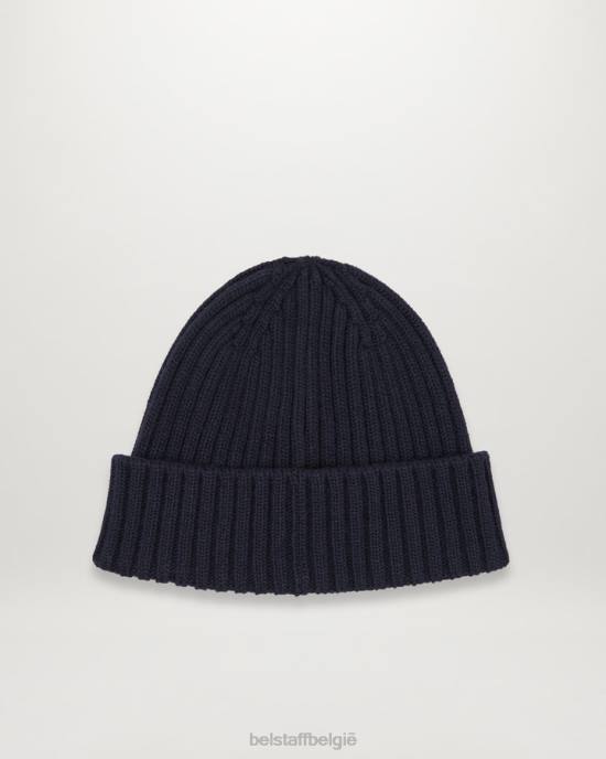 accessoire lamswol donker navy kijk naar de muts Heren Belstaff 624D381