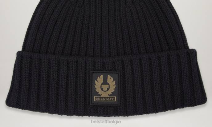 accessoire lamswol zwart kijk naar de muts Heren Belstaff 624D380