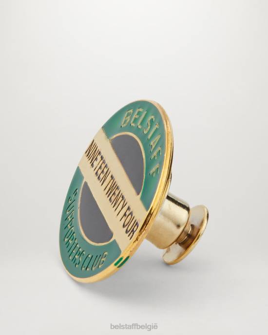 accessoire messing & emaille goud/zwart/groen negentien vierentwintig pin Heren Belstaff 624D407