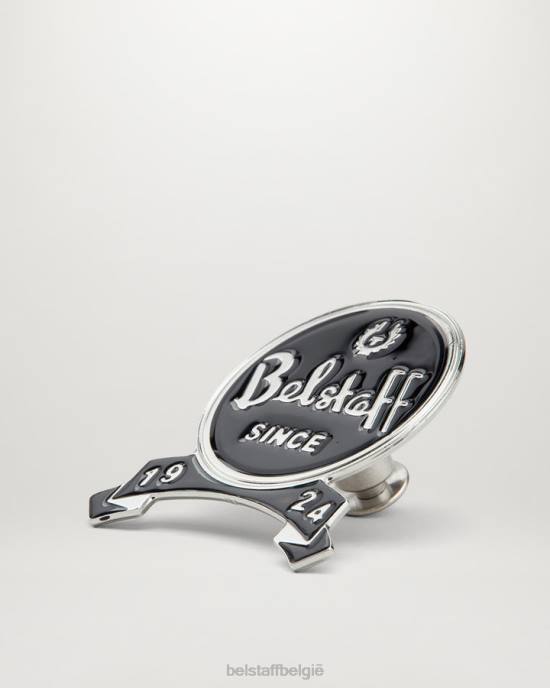 accessoire messing & emaille zilver/zwart sinds 1924 speld Heren Belstaff 624D412