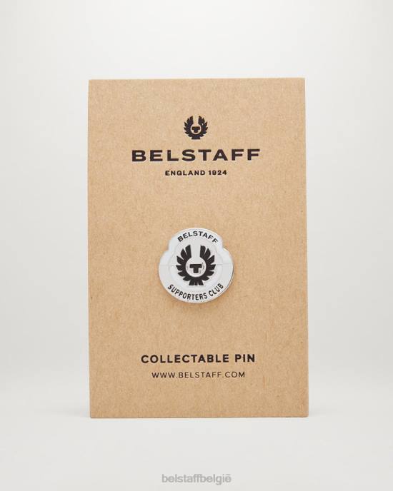 accessoire messing & emaille zilver/zwart/wit supportersclub pin Heren Belstaff 624D408