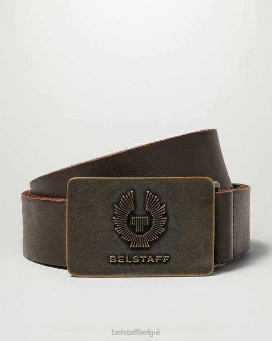 accessoire kalfsleer donkerbruin feniks riem Heren Belstaff 624D374