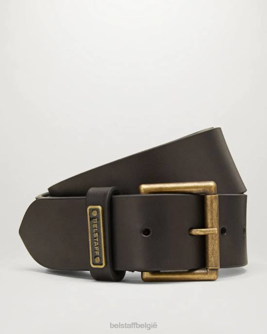 accessoire kalfsleer donkerbruin grootboek riem Heren Belstaff 624D379