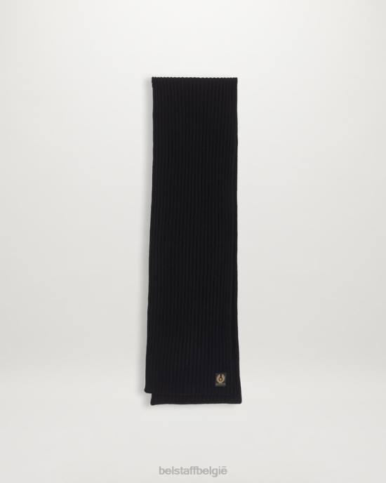 accessoire lamswol zwart kijk sjaal Heren Belstaff 624D405