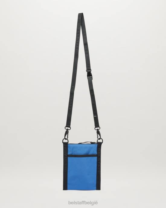 accessoire geheugenshell vooruit blauw crossbody zak Heren Belstaff 624D365