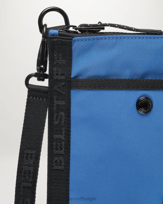 accessoire geheugenshell vooruit blauw crossbody zak Heren Belstaff 624D365