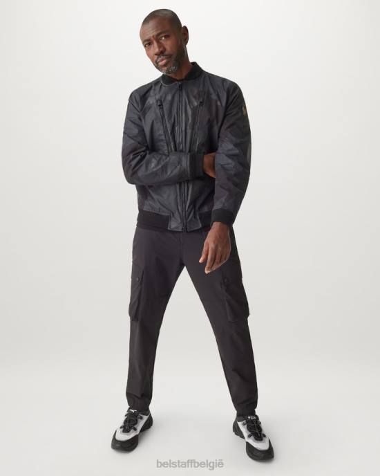 kleding bedrukte droge was katoen zwart fragment phoenix comborjasje Heren Belstaff 624D17