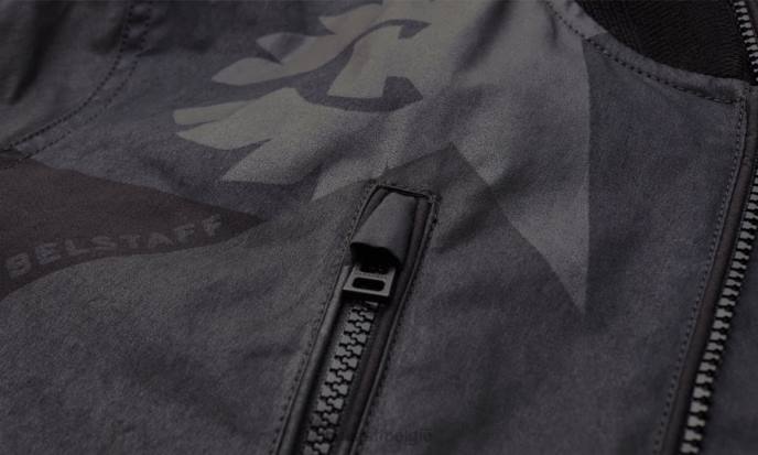 kleding bedrukte droge was katoen zwart fragment phoenix comborjasje Heren Belstaff 624D17