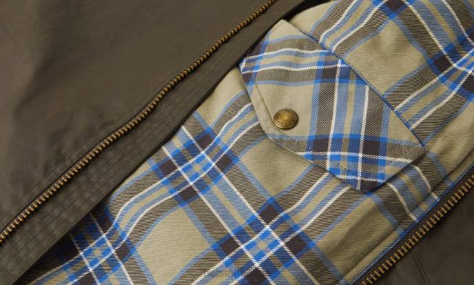 kleding gewaxt katoen vervaagd olijfgroen Kelland jas Heren Belstaff 624D29