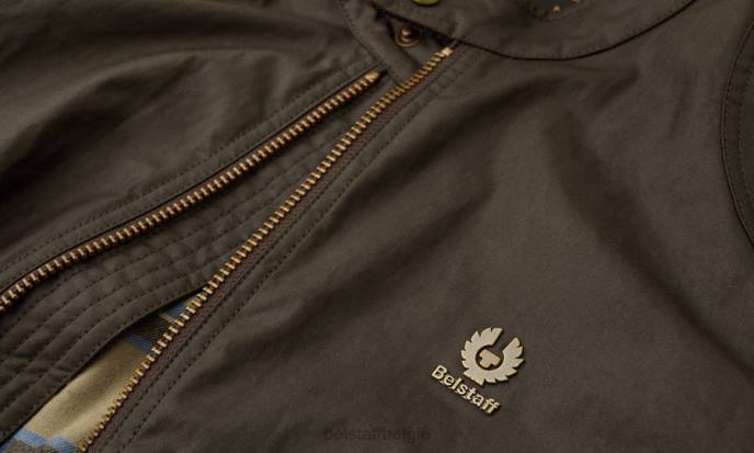kleding gewaxt katoen vervaagd olijfgroen Kelland jas Heren Belstaff 624D41