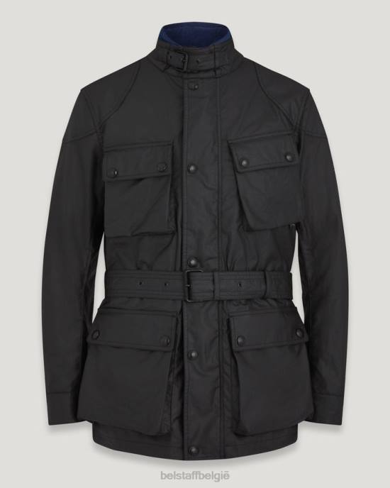 kleding gewaxt katoen zwart Trialmaster 75 editie Heren Belstaff 624D27