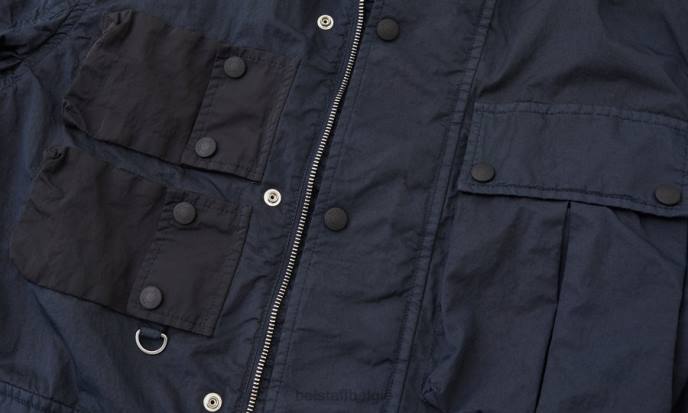 kleding kledingkleurstof katoenmix donkere inkt/zwart jas inzetten Heren Belstaff 624D124