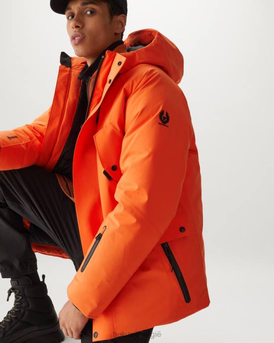 kleding tex signaal oranje hoogte parka Heren Belstaff 624D125
