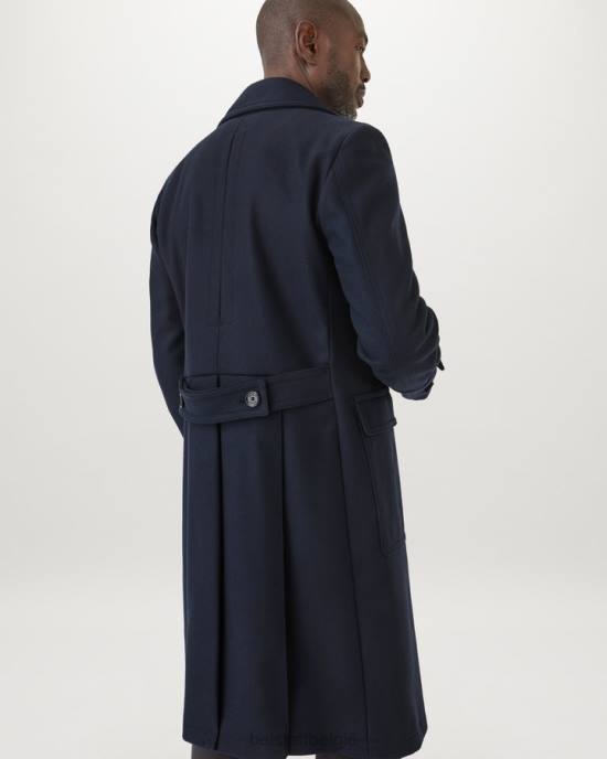 kleding wol-kasjmiermix inktblauw Milford jas Heren Belstaff 624D127