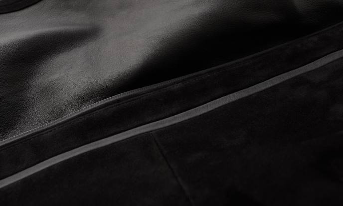 kleding nappa suède zwart/zwart rugwind jasje Heren Belstaff 624D1