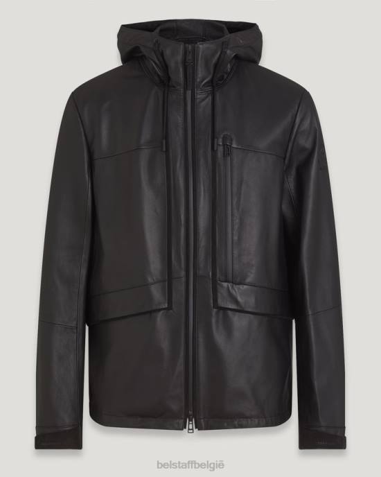 kleding vlieggewicht nappa zwart tegenwind jasje Heren Belstaff 624D3