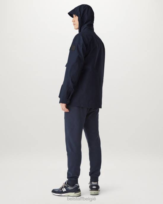 kleding drie lagen gore-tex donkere inkt Techmaster jas Heren Belstaff 624D67