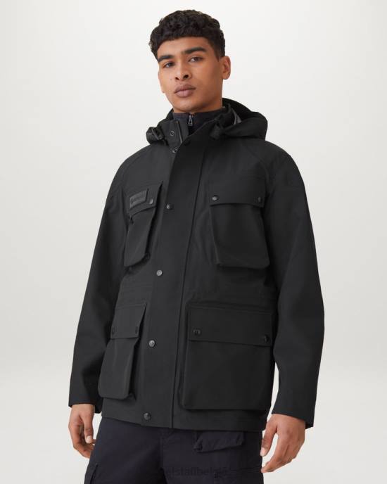 kleding drielaags gore-tex zwart Techmaster jas Heren Belstaff 624D97