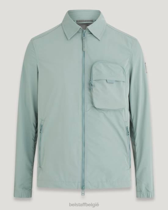 kleding geheugenschaal staalgroen boorden overshirt Heren Belstaff 624D81