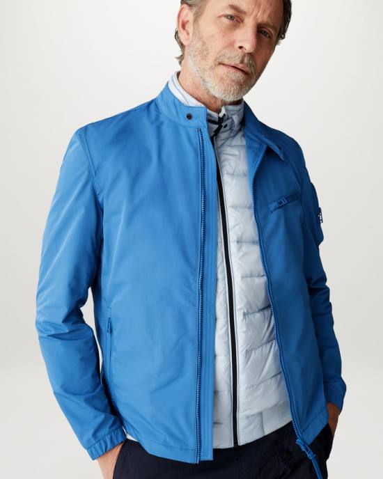 kleding geheugenshell vooruit blauw straal jas Heren Belstaff 624D69