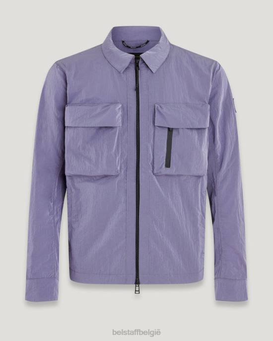 kleding glans schelp violet gesplitst overshirt Heren Belstaff 624D82
