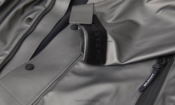 kleding iriserende rubberen schaal granietgrijs folie jas Heren Belstaff 624D73