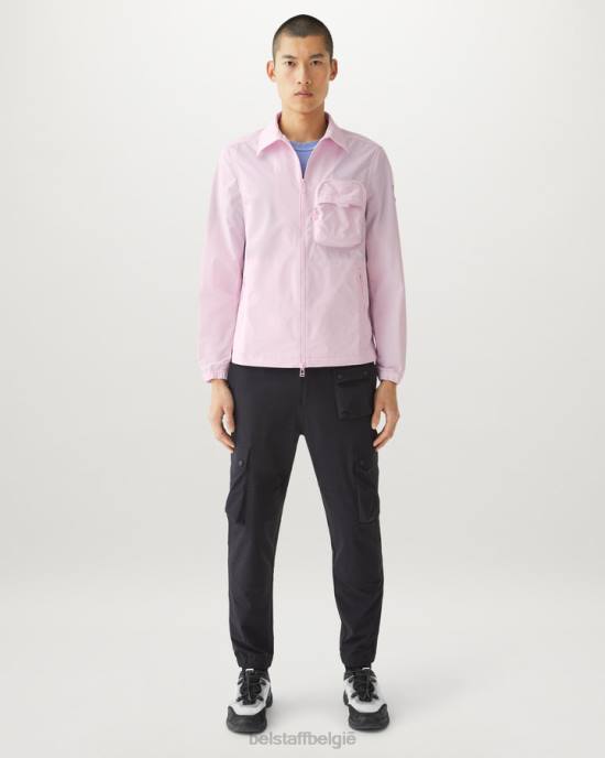 kleding memoryshell krijtroze boorden overshirt Heren Belstaff 624D83