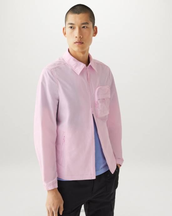 kleding memoryshell krijtroze boorden overshirt Heren Belstaff 624D83