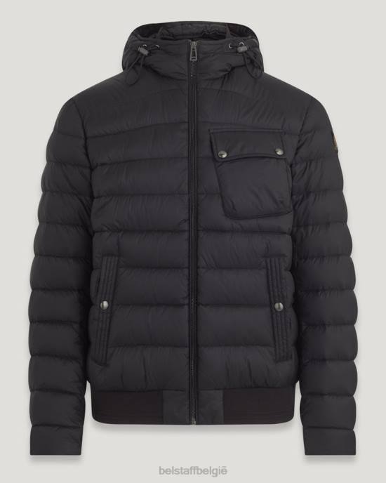 kleding dons gevuld nylon zwart gestroomlijnde jas Heren Belstaff 624D61