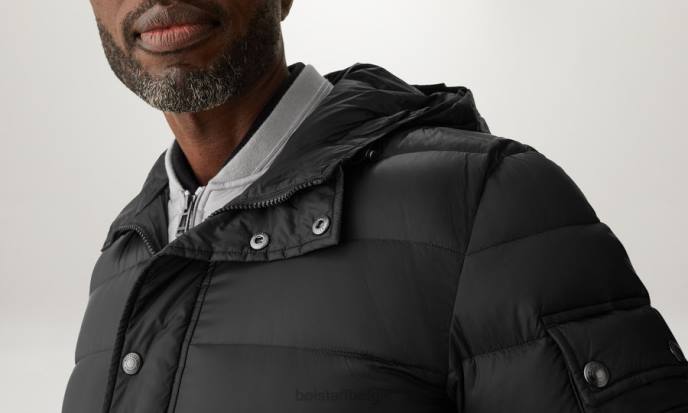 kleding dons gevuld nylon zwart/oud zilver stadion parka Heren Belstaff 624D58