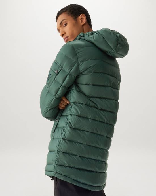 kleding donsgevuld nylon atlasgroen/stralend groen stadion parka Heren Belstaff 624D53