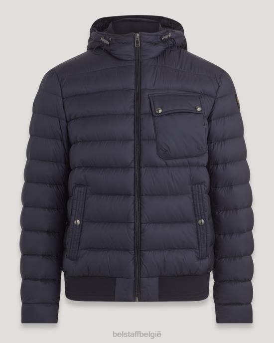 kleding donsgevulde nylon donkere inkt gestroomlijnde jas Heren Belstaff 624D63