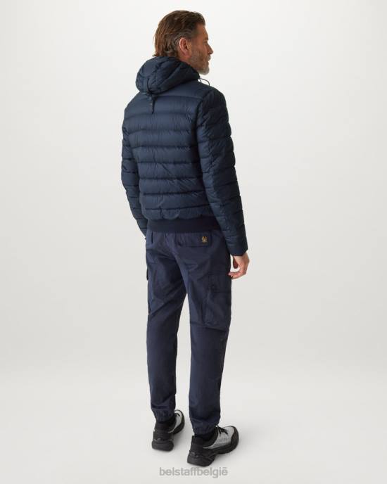 kleding donsgevulde nylon donkere inkt gestroomlijnde jas Heren Belstaff 624D63