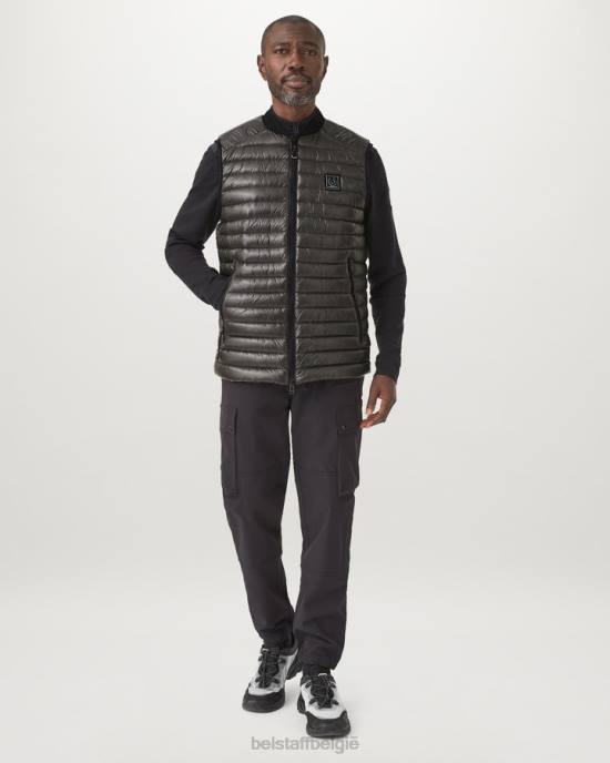kleding ultra lichtgewicht dons zwart casco gilet Heren Belstaff 624D105