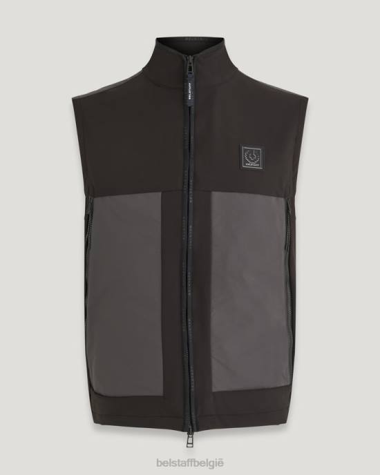 kleding zachte schaal zwart verhouding gilet Heren Belstaff 624D104
