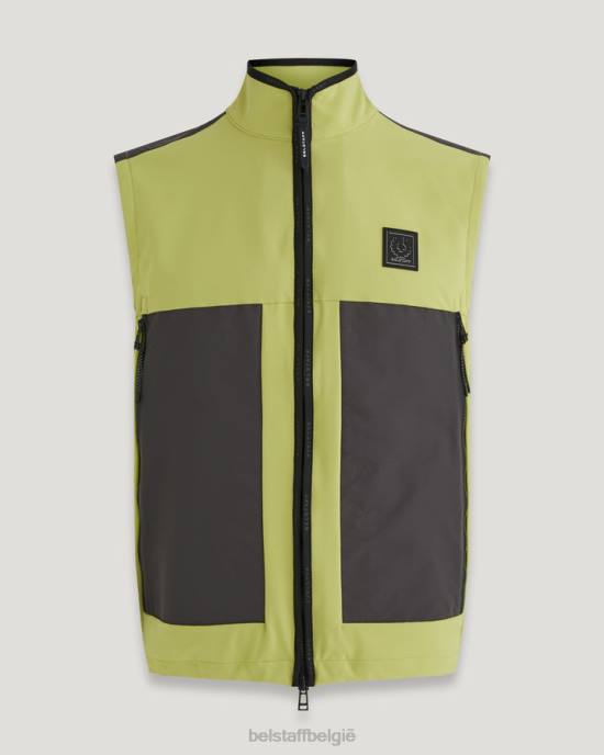 kleding zachte schelp limoengeel verhouding gilet Heren Belstaff 624D110