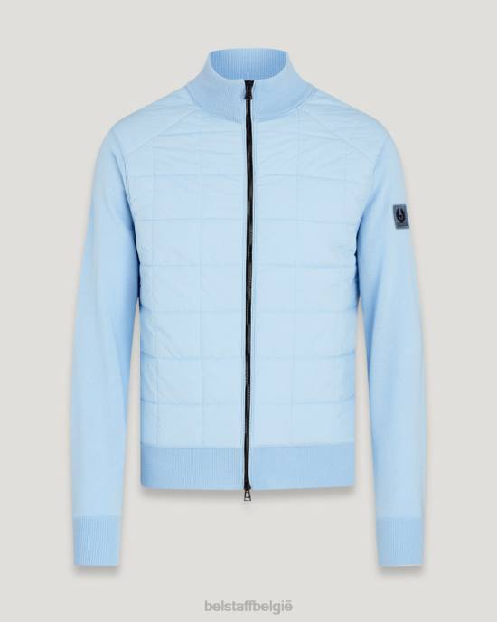 kleding merinowol hemelsblauw Kelbrook vest met rits Heren Belstaff 624D269