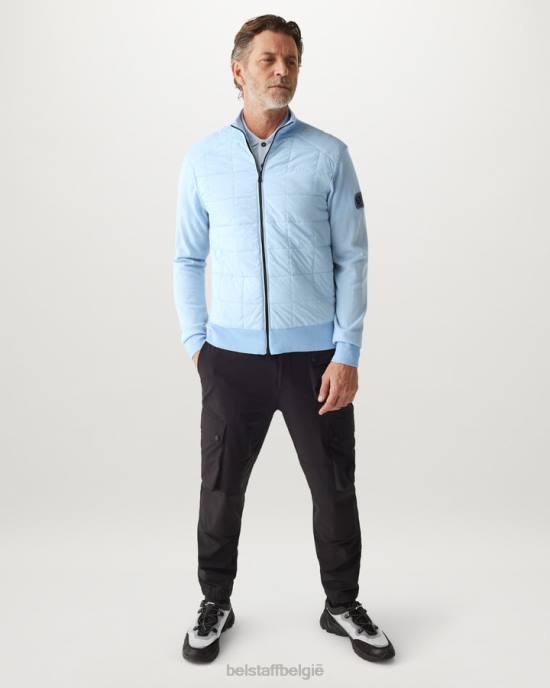 kleding merinowol hemelsblauw Kelbrook vest met rits Heren Belstaff 624D269
