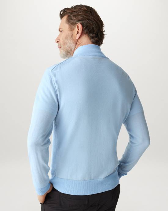 kleding merinowol hemelsblauw Kelbrook vest met rits Heren Belstaff 624D269