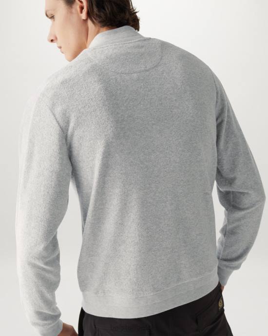 kleding badstof oude zilveren heide Sweatshirt met ritssluiting Heren Belstaff 624D226