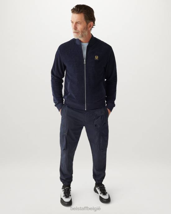kleding handdoek donkere inkt Sweatshirt met ritssluiting Heren Belstaff 624D231