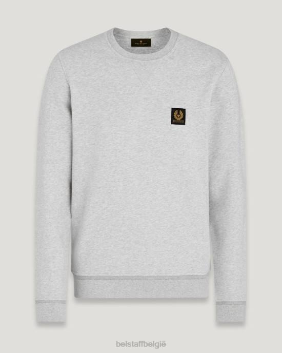 kleding katoenfleece oud zilver gemêleerd sweatshirt Heren Belstaff 624D262