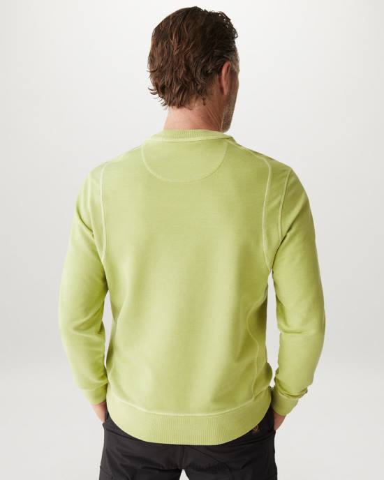 kleding kledingverf lichtgewicht fleece limoengeel gibe sweatshirt Heren Belstaff 624D234