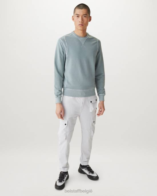 kleding kledingverf lichtgewicht fleece staalgroen gibe sweatshirt Heren Belstaff 624D227