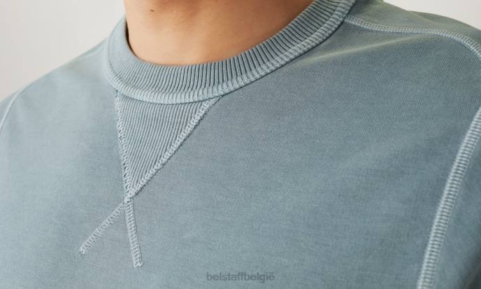kleding kledingverf lichtgewicht fleece staalgroen gibe sweatshirt Heren Belstaff 624D227