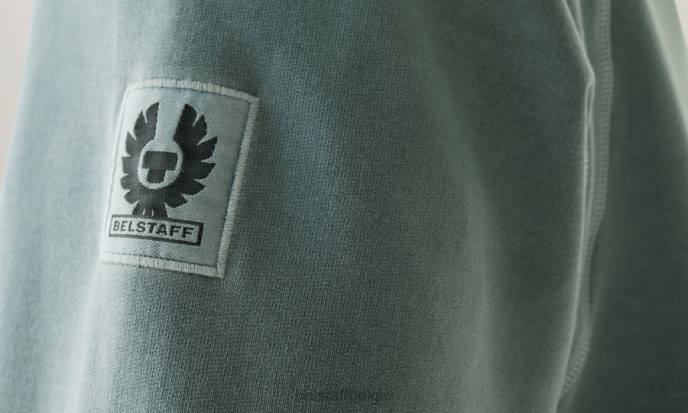 kleding kledingverf lichtgewicht fleece staalgroen gibe sweatshirt Heren Belstaff 624D227