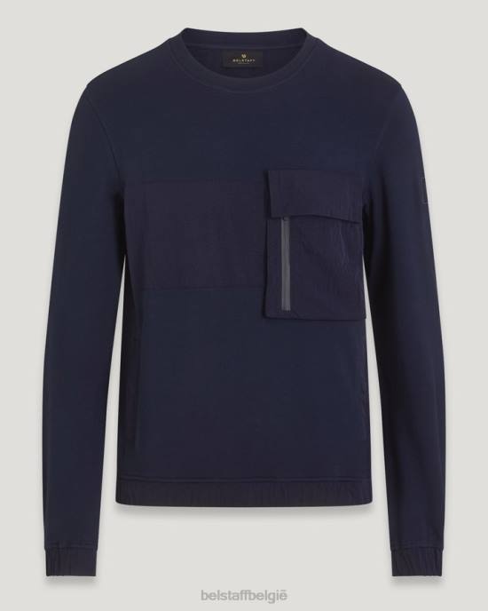 kleding lichtgewicht fleece donkere inkt spinnaker-sweatshirt Heren Belstaff 624D218